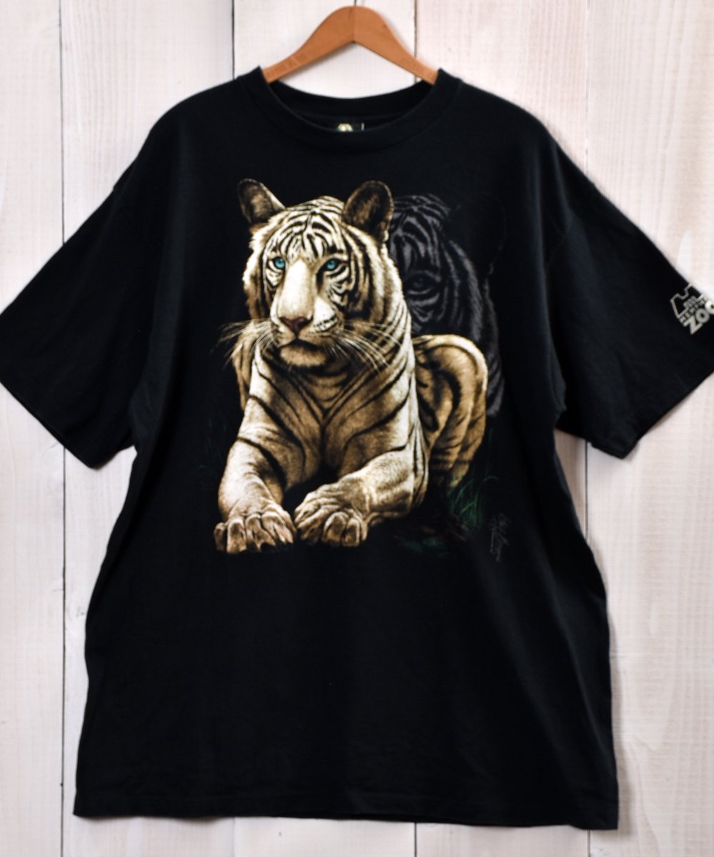  Made in USA MEMPHIS ZOO Tiger Print T Shirtá֥եץץTġꥫ  ͥå  岰졼ץե롼 ࡼ