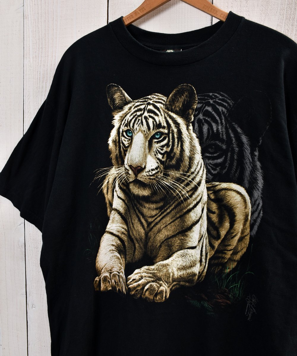 Made in USA MEMPHIS ZOO Tiger Print T Shirtá֥եץץTġꥫͥ