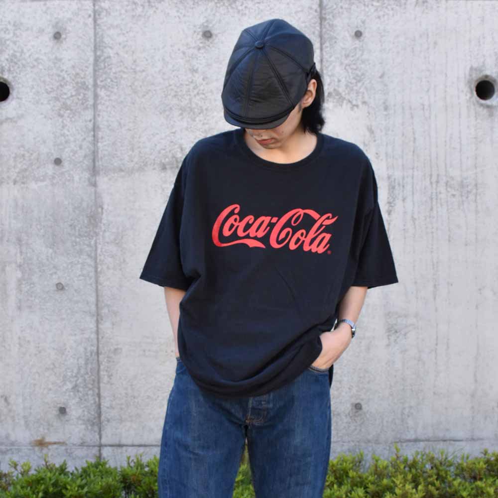 Hanes ”Coca-Cola” Logo Print T Shirt｜ヘインズ 「コカ・コーラ」ロゴ プリントTシャツ - 古着のネット通販サイト  古着屋グレープフルーツムーン(Grapefruitmoon)Onlineshop ヴィンテージアイテム・レトロファッション