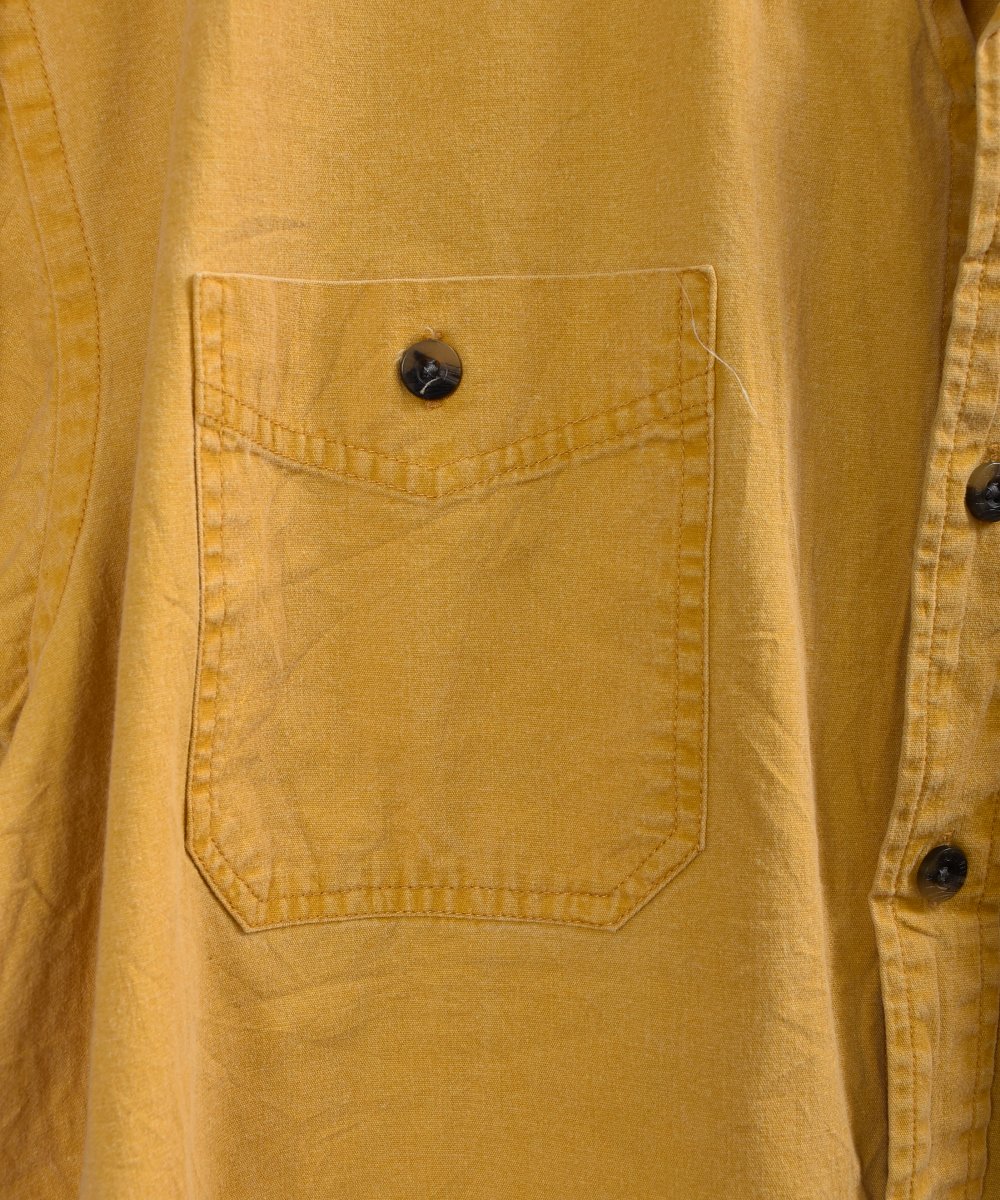 Yellow button down Short Sleeve Shirtsåܥ󥷥ĥͥ