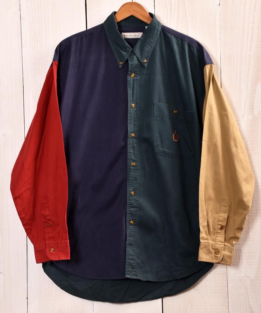 Switchback Pattern Long Sleeve Shirts|切り返しデザイン長袖シャツ