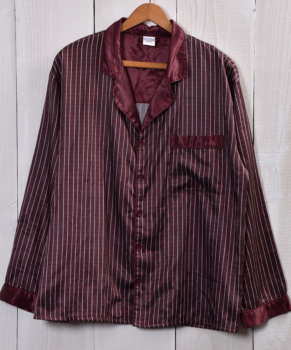  EURO Stripe pattern Pajamas Shirt å桼ѥޥ ȥ饤 磻åɷ  ͥå  岰졼ץե롼 ࡼ