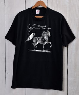 古着Made in USA ”JERZEES” Print T Shirt | アメリカ製 プリントブラックTシャツ 古着のネット通販 古着屋グレープフルーツムーン