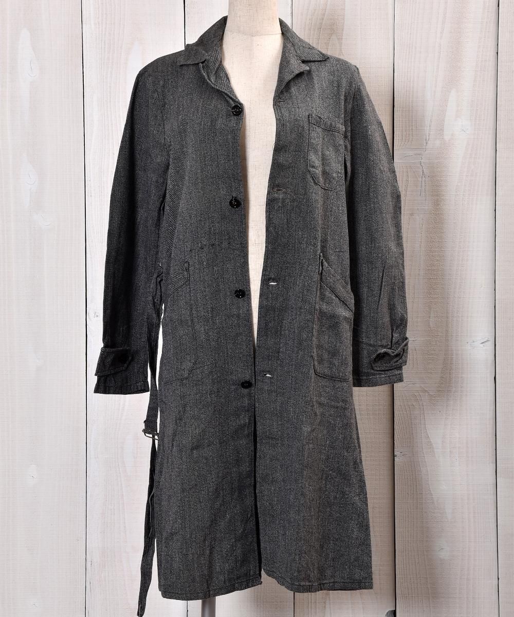 50's～60'sEURO Vintage Black Chambray Atelier Coat｜ユーロ ...