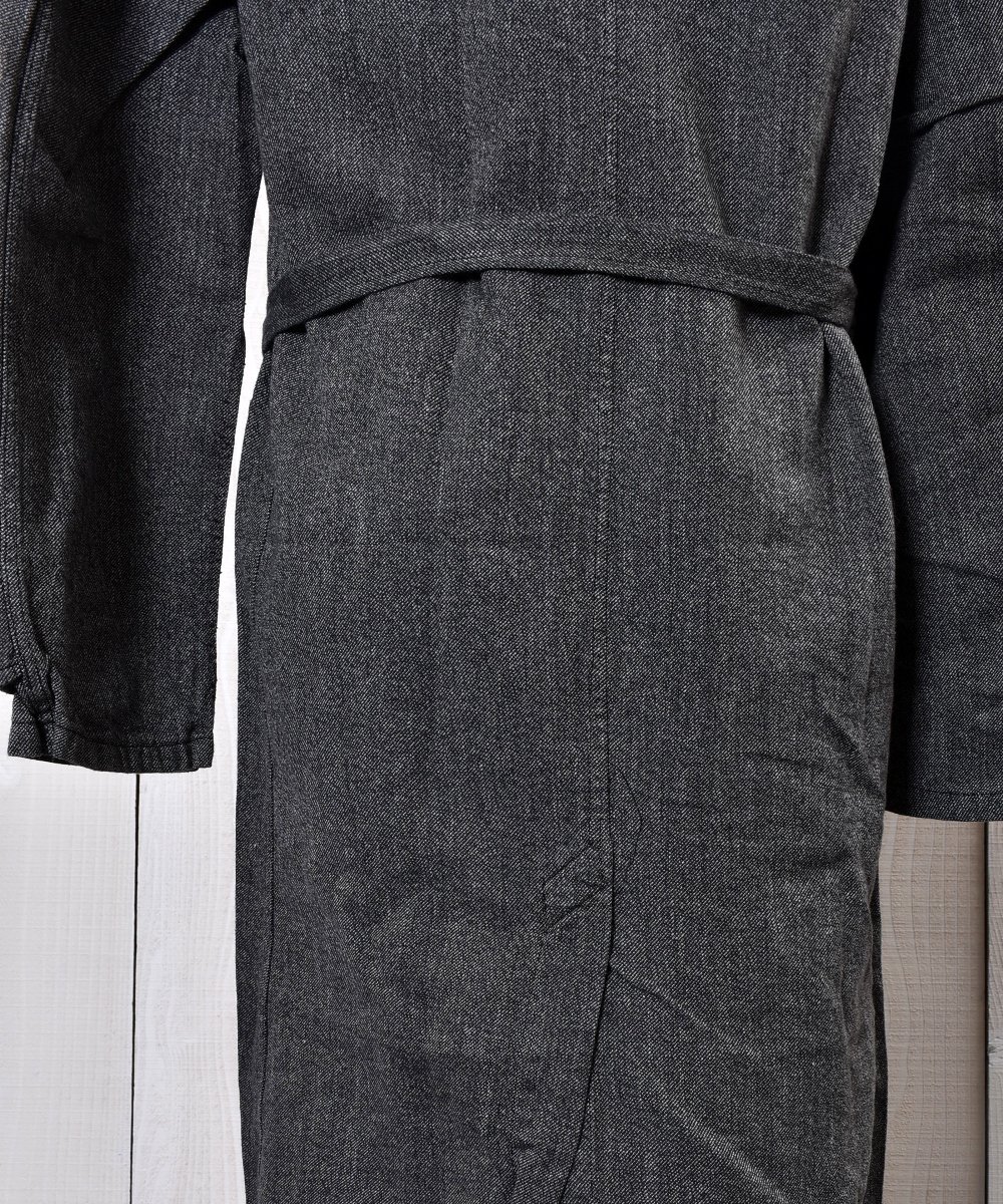50's?60'sEURO Vintage Black Chambray Atelier Coat｜ユーロ