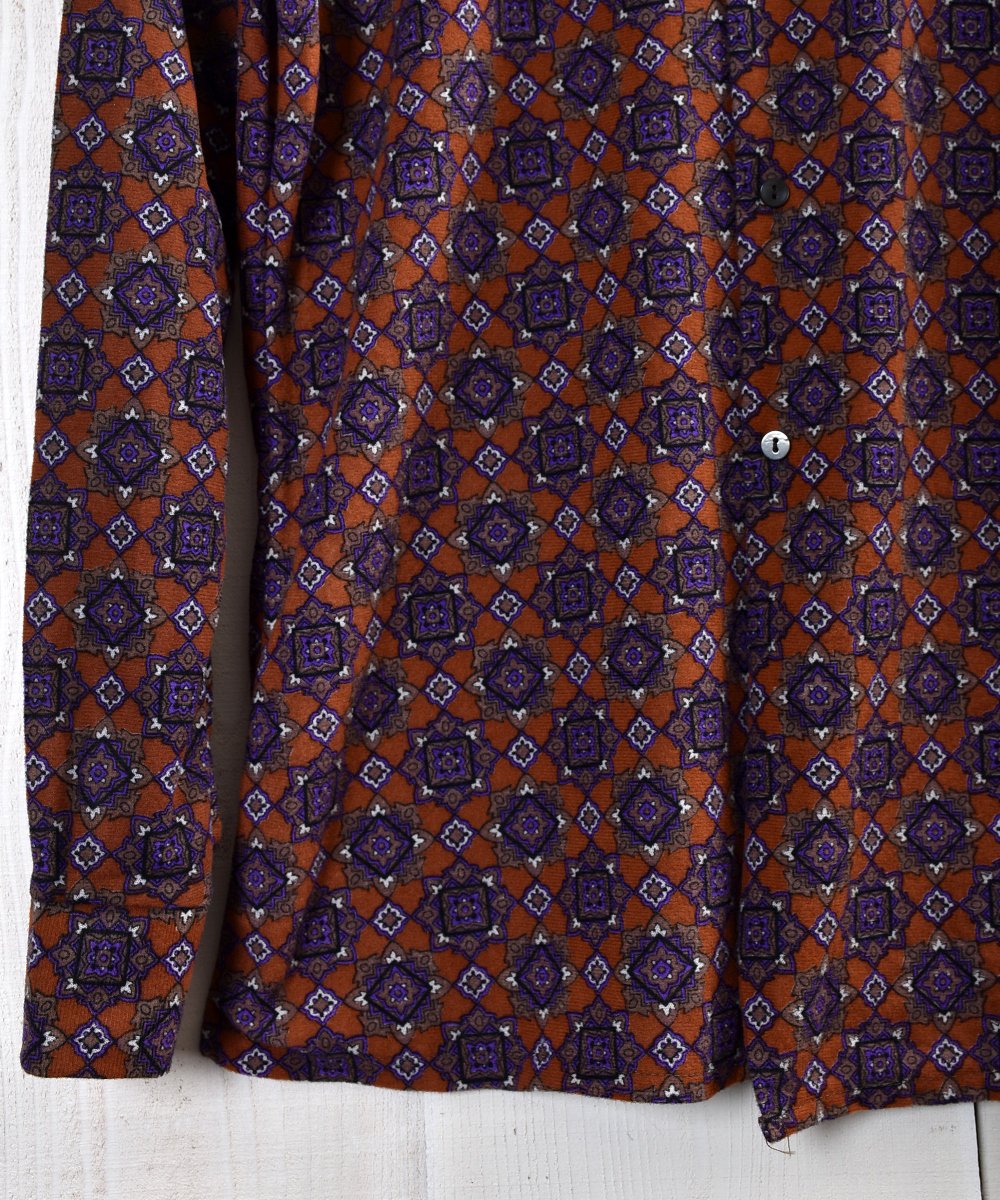 Made in France 70's Multi Pattern Shirt｜フランス製 総柄シャツ 70 
