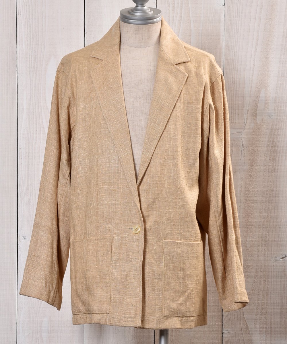 All Silk Heavy weight One Button Jacket｜シルク100 ...