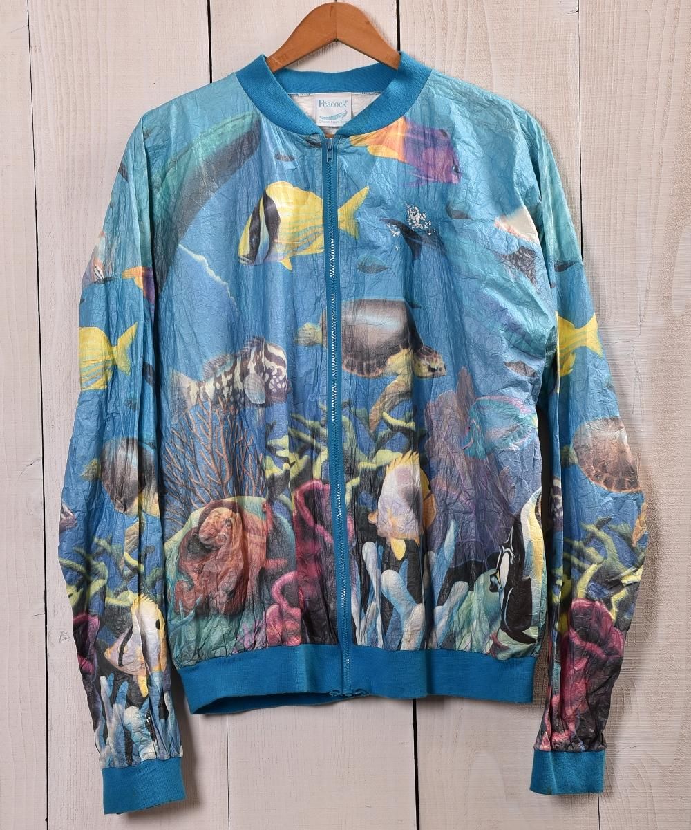 Blue Ocean Multi Print Paper Jacket | オーシャン総柄ペーパー