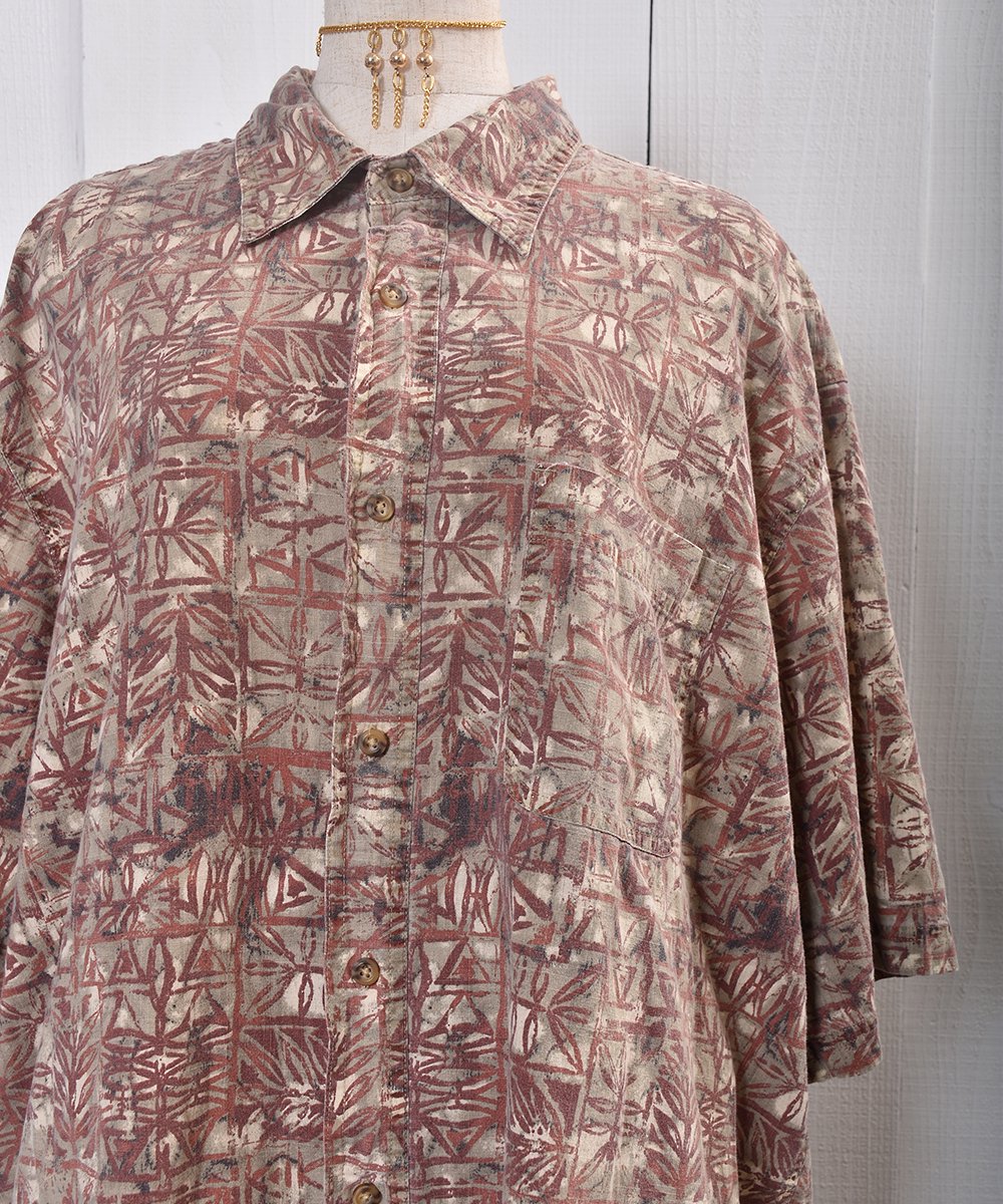 COVINGTON” Multi Pattern Short Sleeve Cotton Shirt｜総柄 コットン