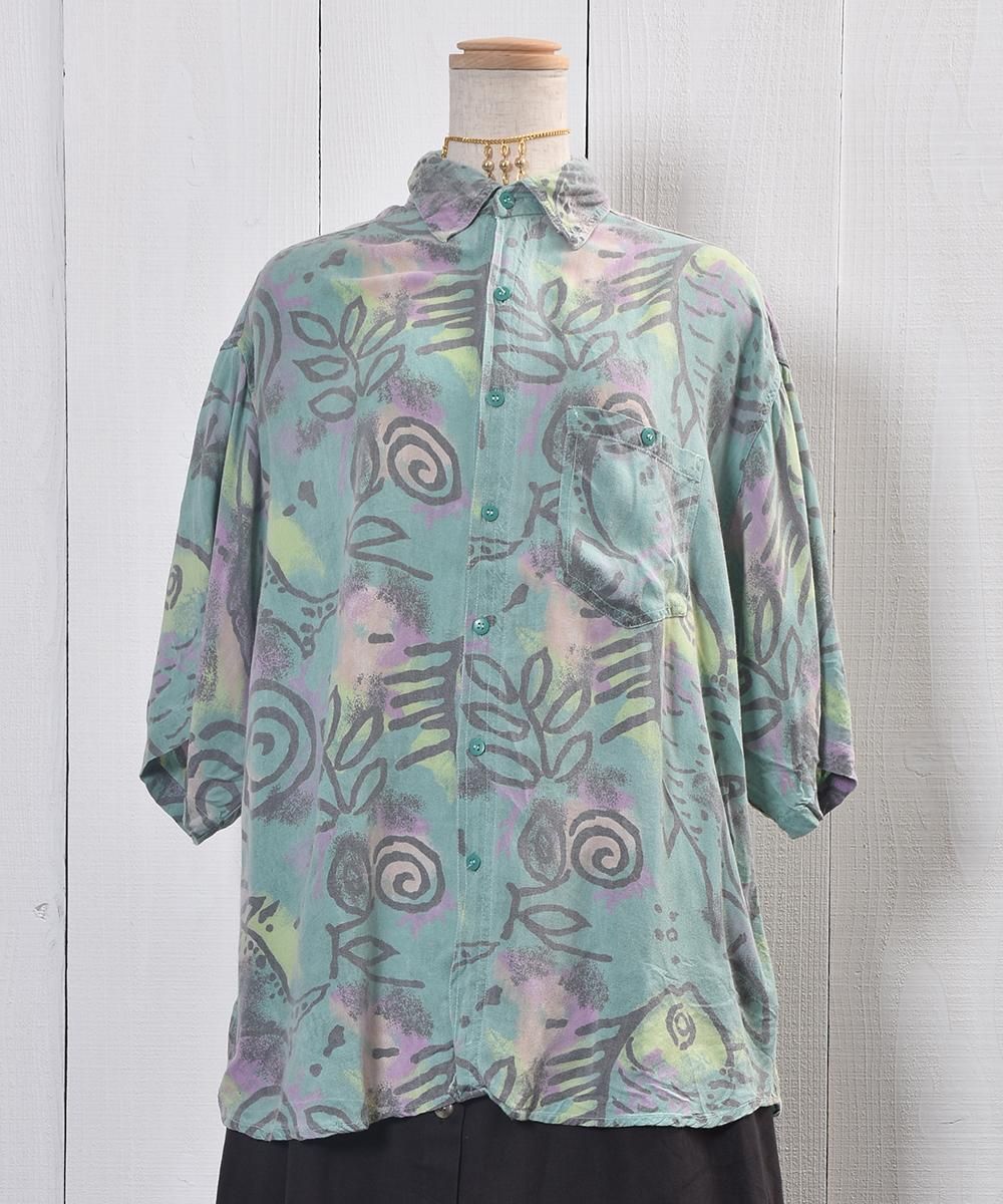 Ancient Multi Pattern Short Sleeve Shirt｜古代風総柄 半袖シャツ