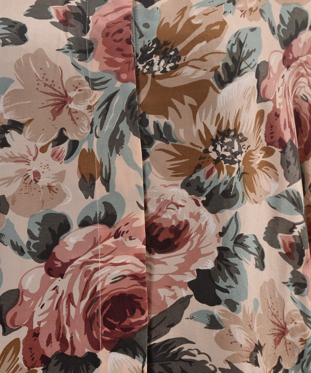 Rose Multi Pattern Silk ShirtåХ륯ġ١ϥͥ