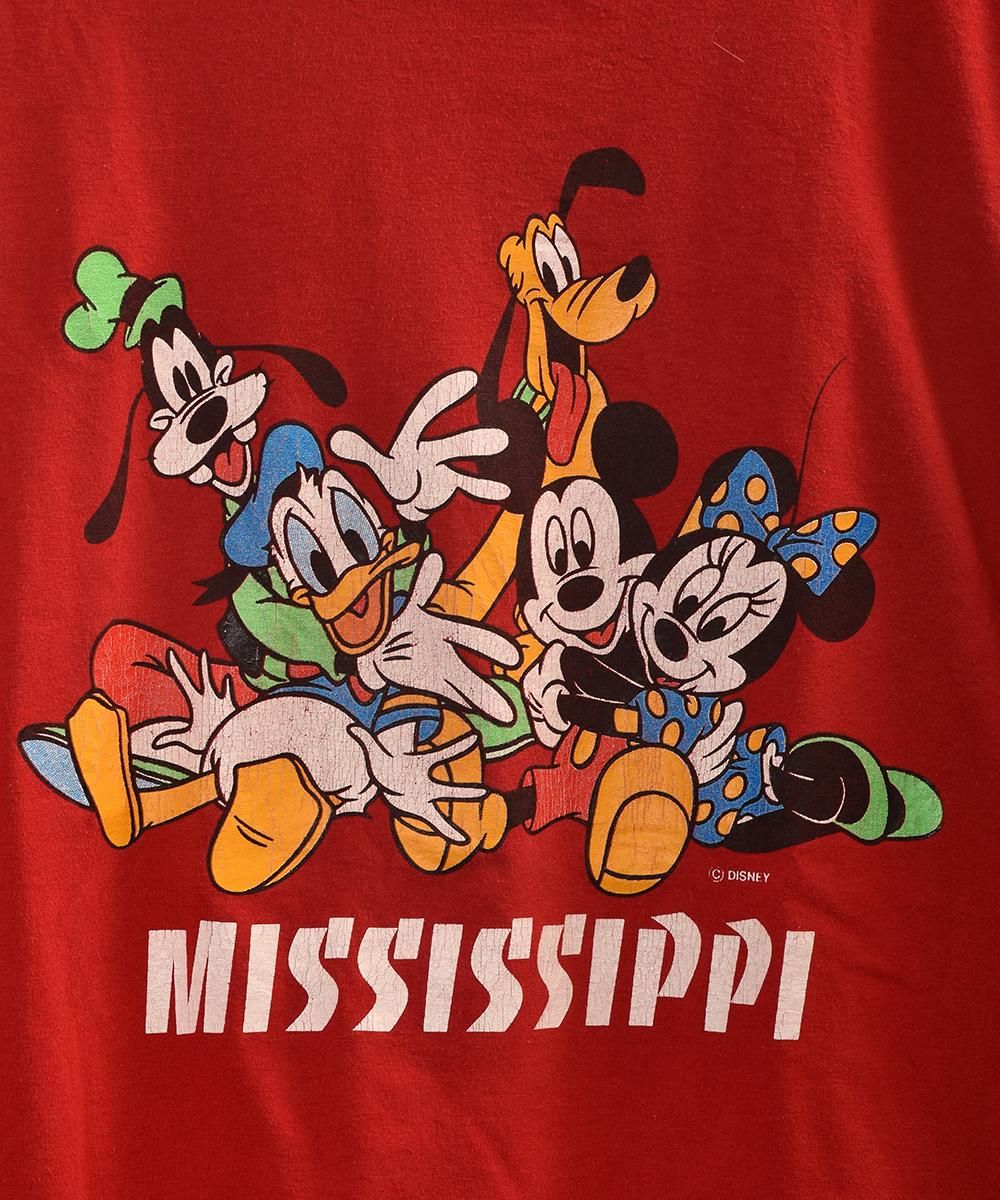 USA製年代80年代 allison MICKEY MOUSE ミッキーマウス キャラクタープリントTシャツ USA製 メンズM ヴィンテージ /eaa338350