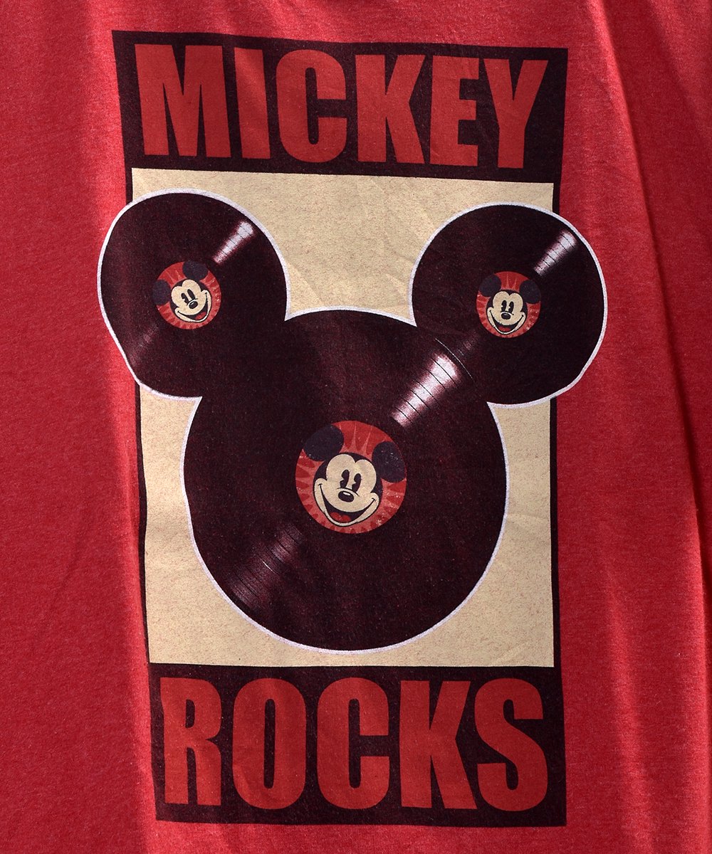 DISNEY Mickey Mouse Print T Shirtá֥ǥˡץߥåޥץT ͥ