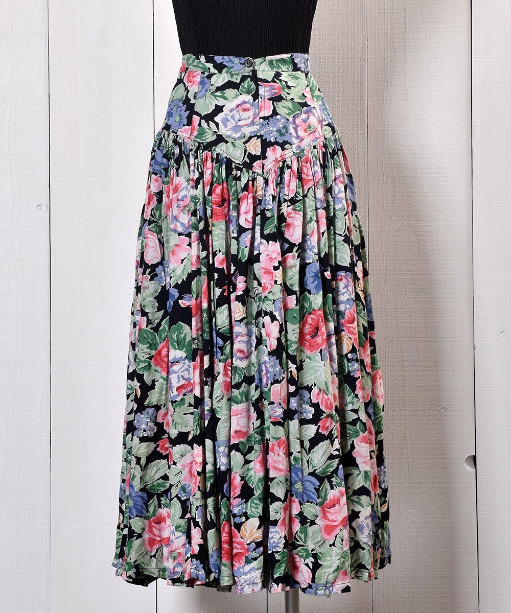 Flower Multi Pattern Waist Designed Skirt ȥǥ  ֥åϥͥ