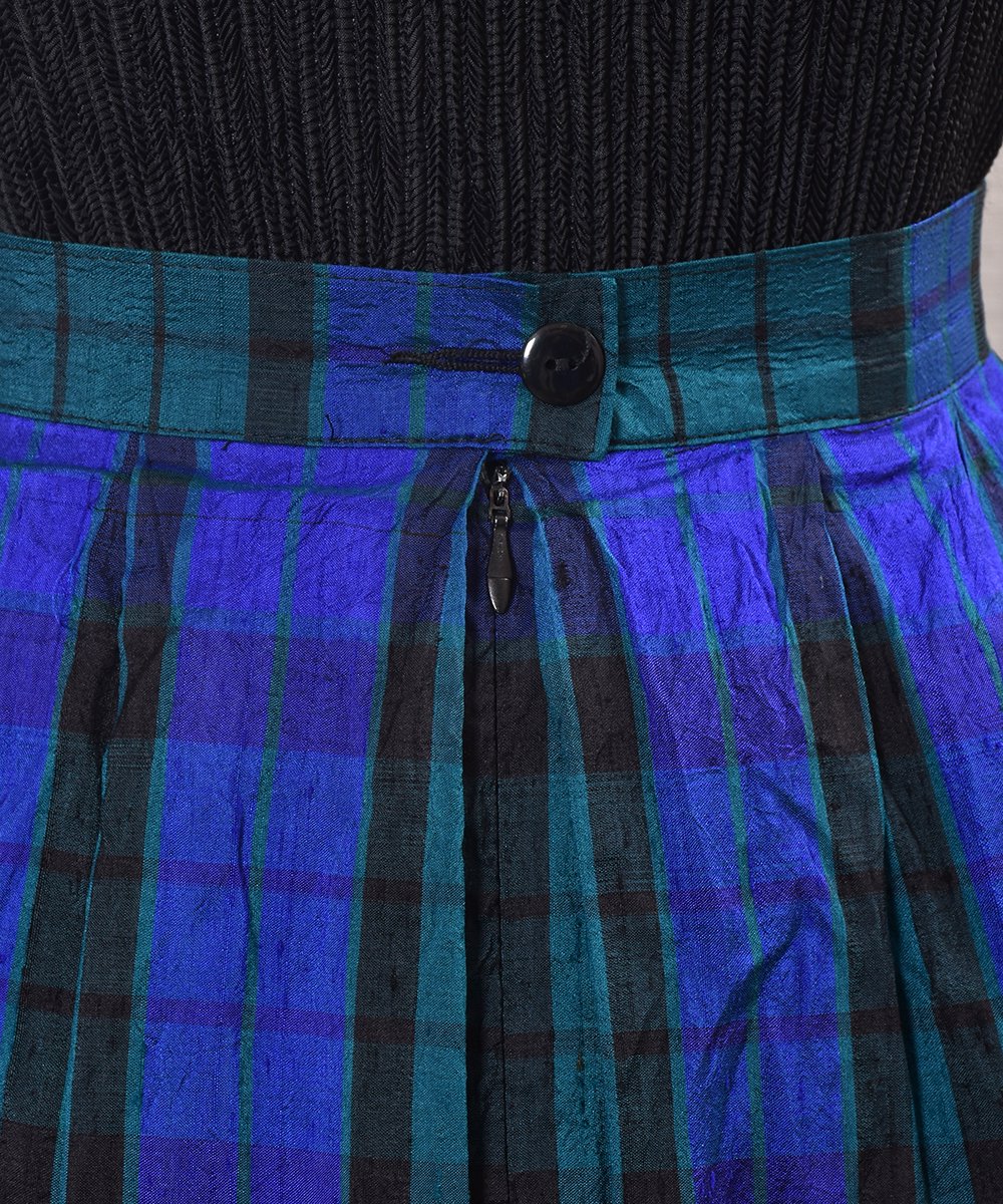 European Stripe Pattern Tyrol Skirt All Silkåȥ饤 륹 륯衼åѥͥ