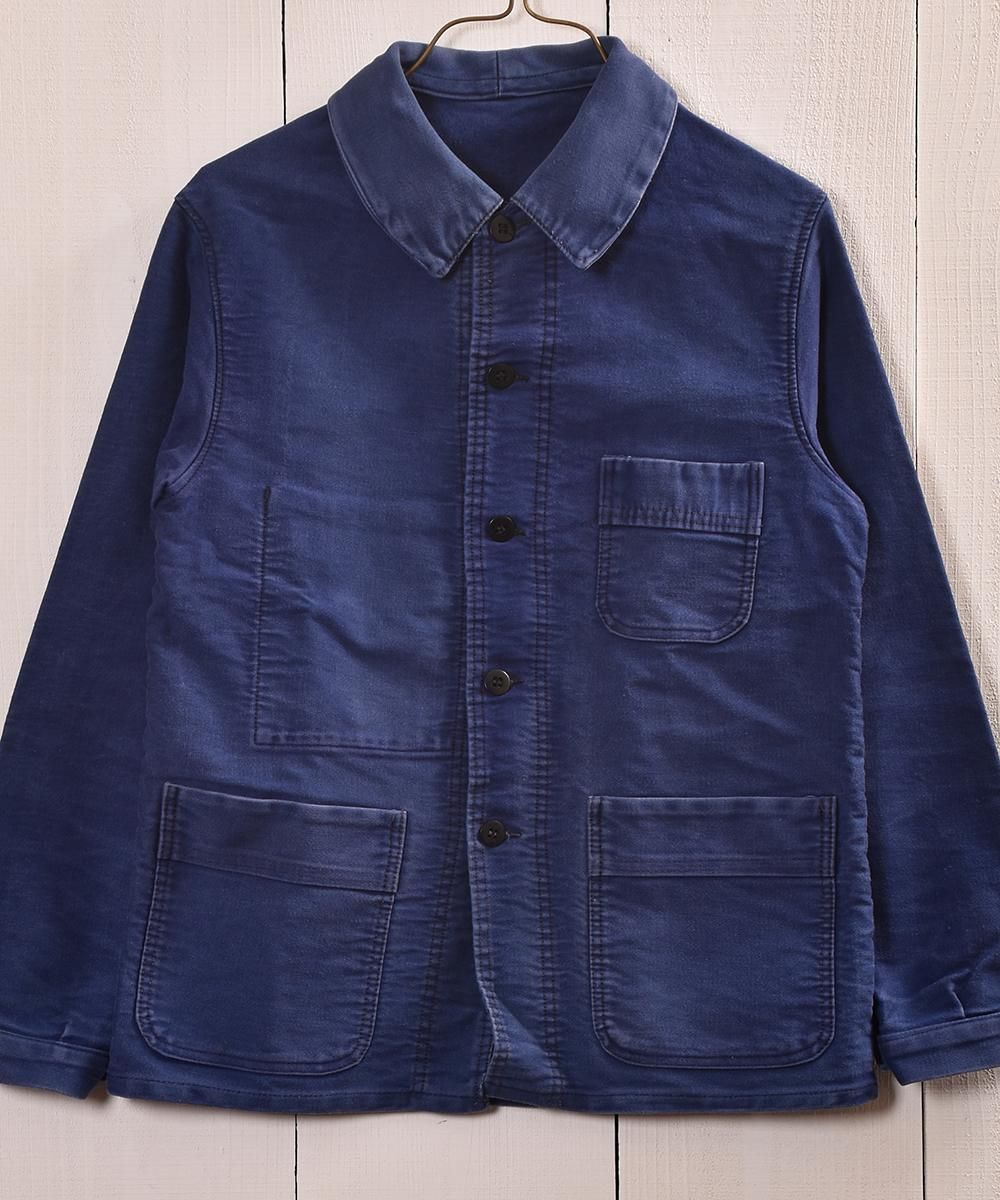 Vintage EURO Moleskin Work Jacket French Blue |ヴィンテージ ユーロ