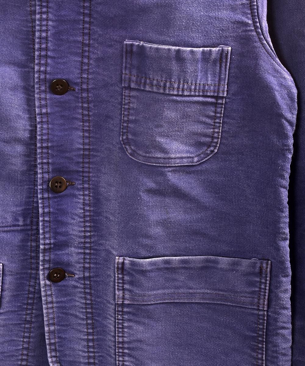 Vintage EURO Moleskin Work Jacket French Blue |ヴィンテージ ユーロ ...