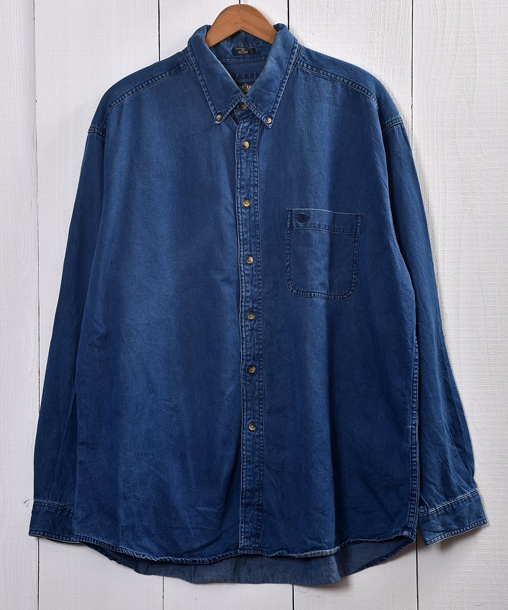 Dockers Men's Denim Button Up Shirt, Size Large | eBay