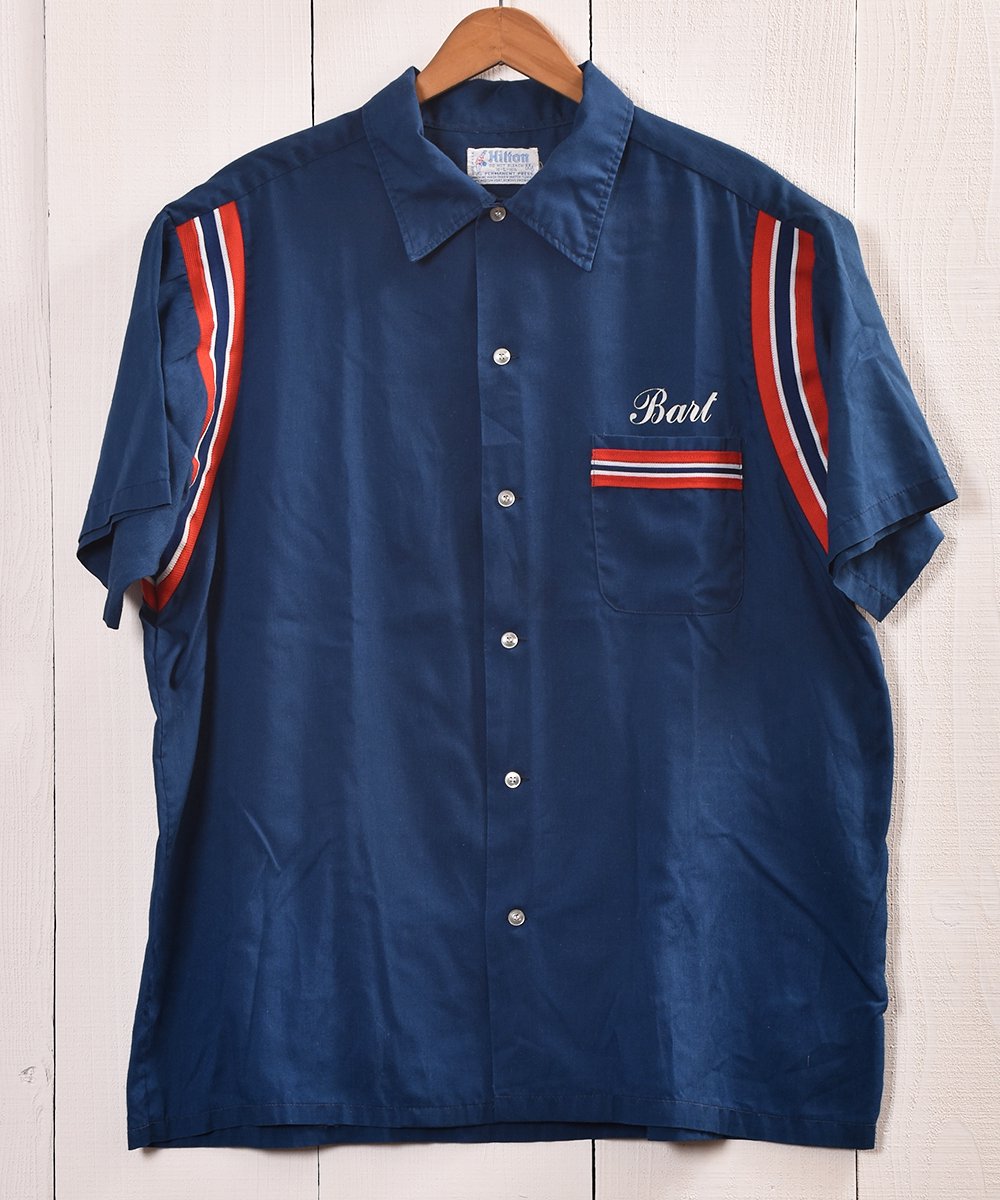  Made in USA Hilton  70's~ Bowling Shirt | ꥫ֥ҥȥץܥ󥰥 70ǯ  ͥå  岰졼ץե롼 ࡼ