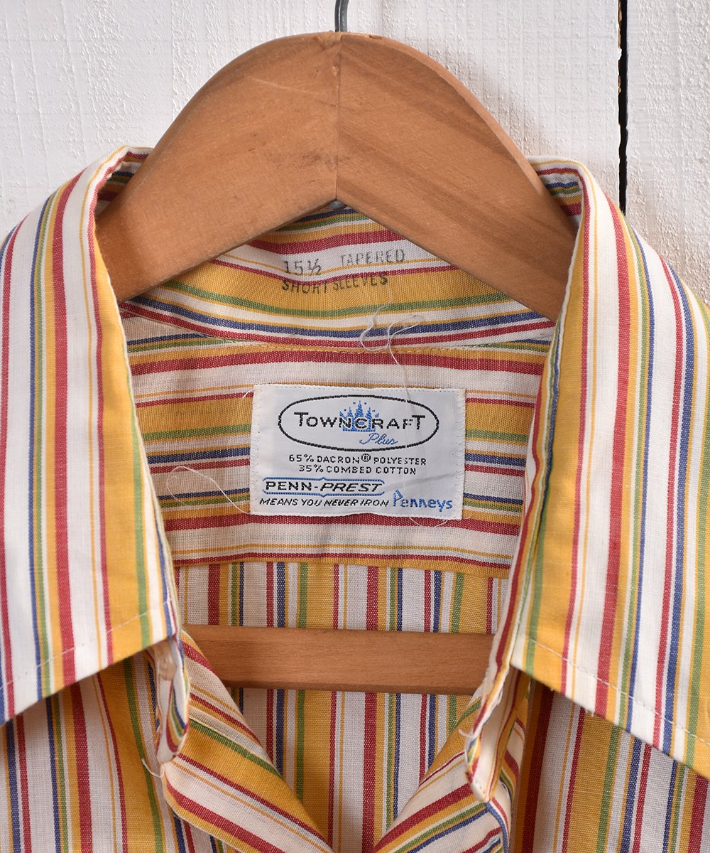 TOWNCRAFT 70's Short Sleeve Stripe Shirt | ֥󥯥եȡ70ǯ Ⱦµġȥ饤ץͥ