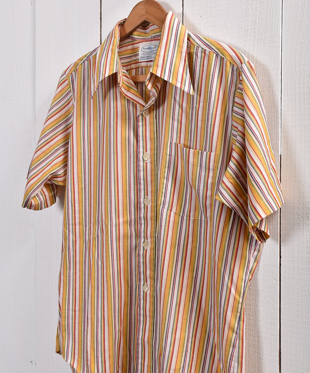 TOWNCRAFT” 70's Short Sleeve Stripe Shirt | 「タウンクラフト」70 