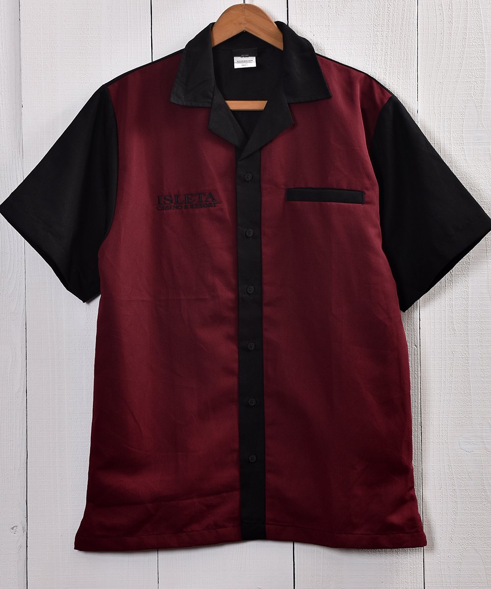  Hilton Good color pattern Bowling Shirt | ֥ҥȥץ磻åɡߥ֥å ܥ󥰥  ͥå  岰졼ץե롼 ࡼ