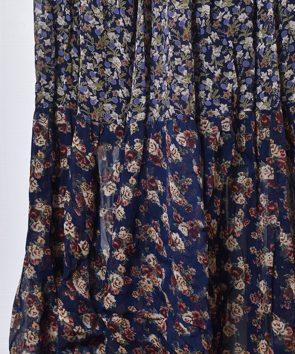 Made in India Rayon Skirt Small Flower Patternå   ͥ