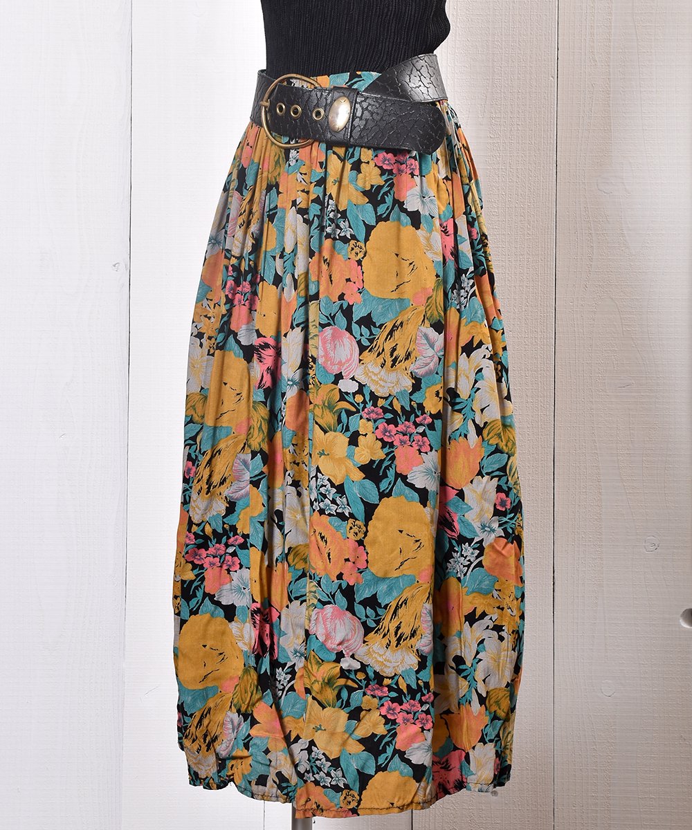 Made in France Euro Flower Pattern Skirt｜フランス製スカート