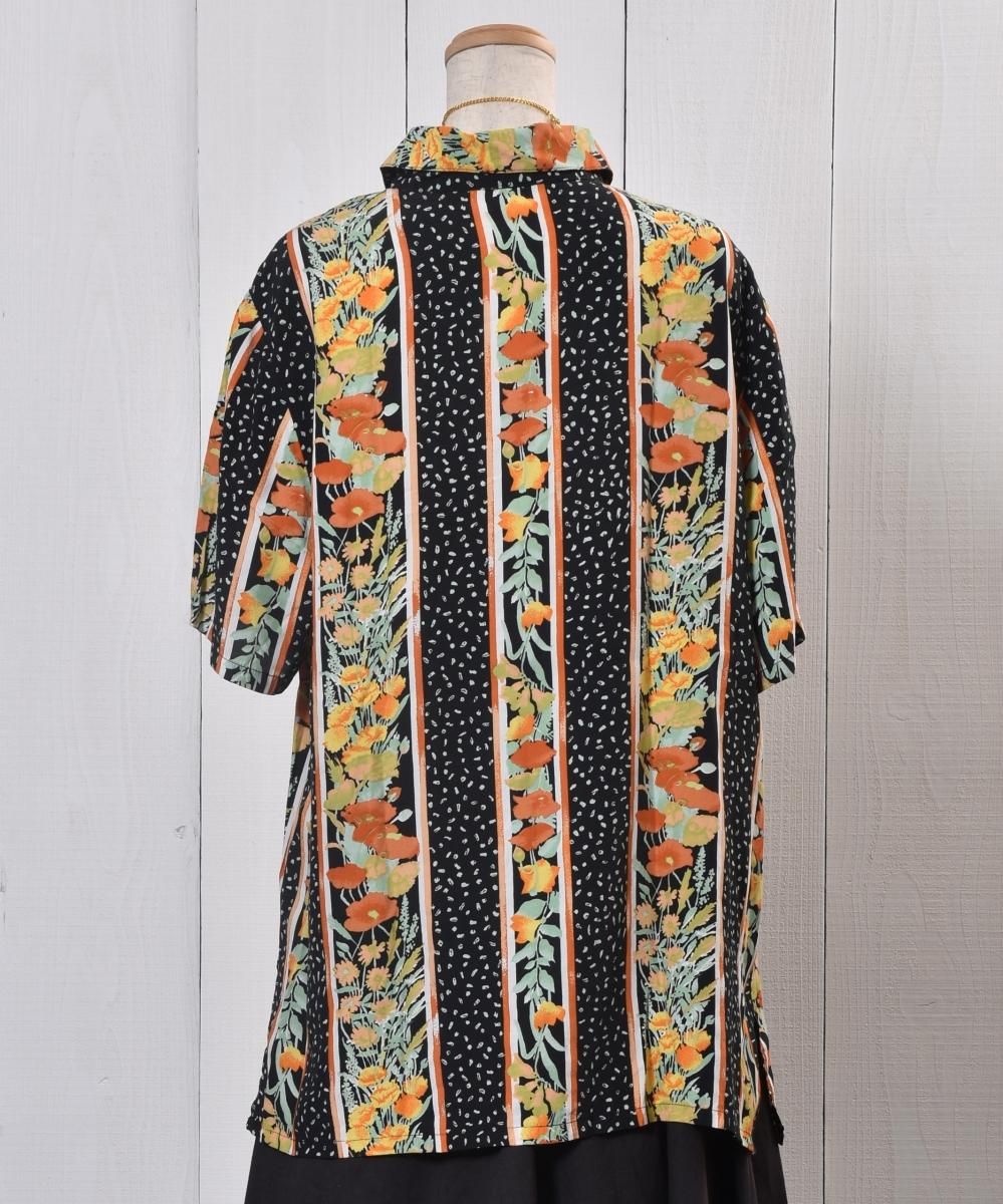 Flower Pattern Short Sleeve Shirtò Ⱦµ  | ֥åϥͥ