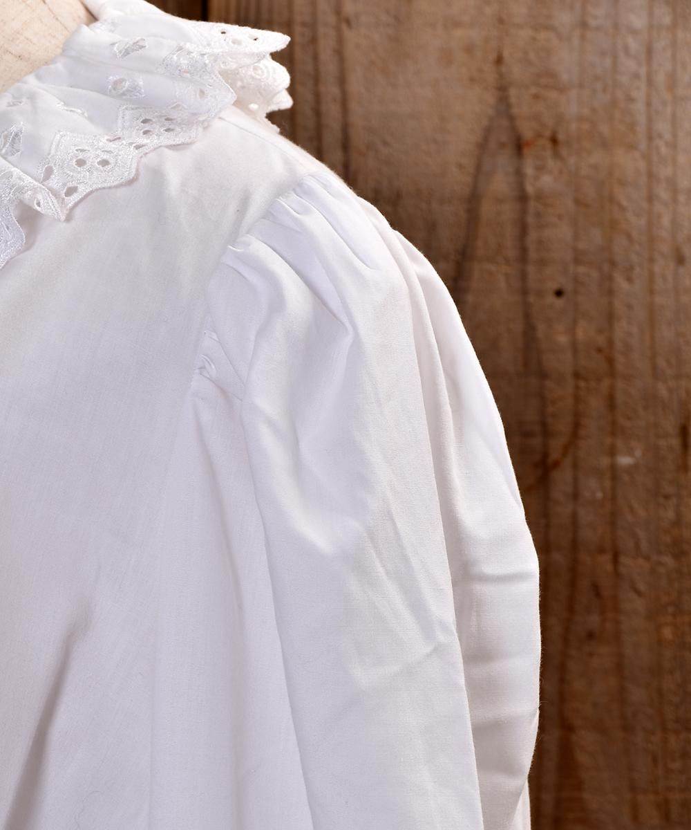 Made in Europe Cutwork Short Blouse |ヨーロッパ製 カットワーク