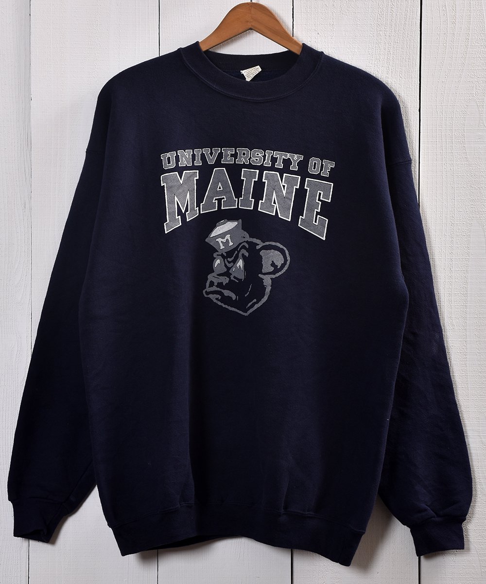 Made in USA ”Maine Uni” College Print Sweat｜アメリカ製 カレッジ 