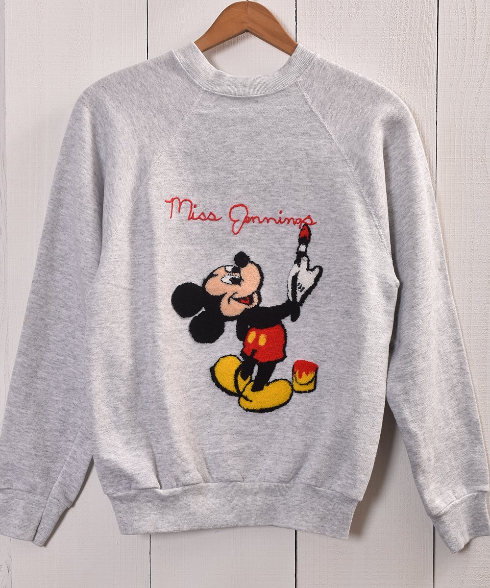  Made in USA Mickey Mouse Patch Sweatåꥫ ֥ߥåޥץåڥ å  ͥå  岰졼ץե롼 ࡼ