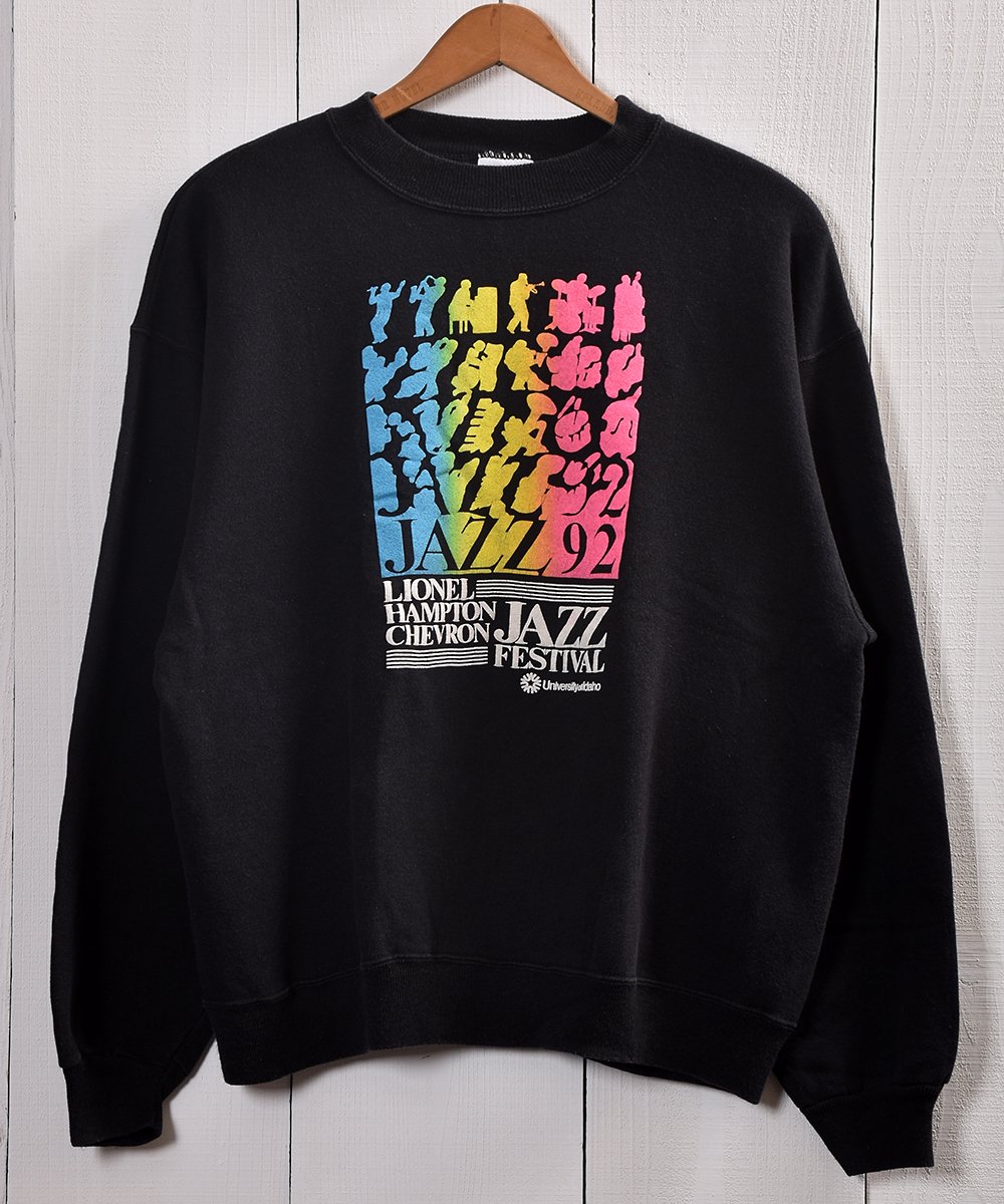 【送料無料・60's Vintage】FLOCKY PRINT SWEAT