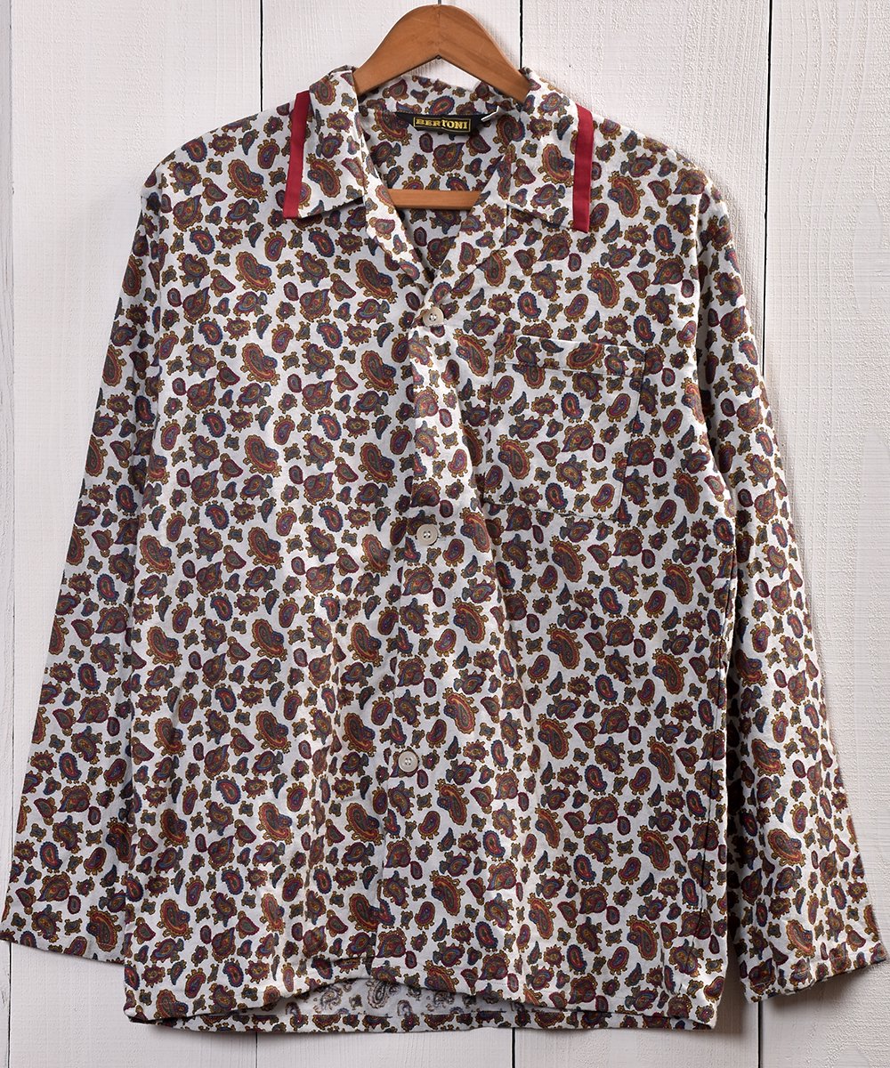  Good Fabric Paisley pattern Pajamas Shirt ååɥե֥å ڥ꡼ѥޥ  ͥå  岰졼ץե롼 ࡼ