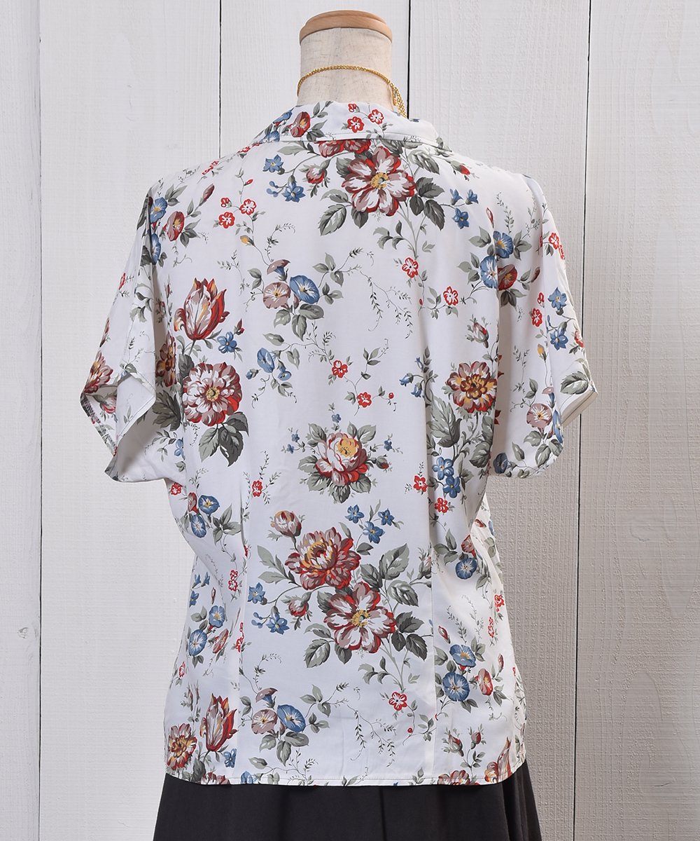 Made in Europe Flower Pattern Short Sleeve Shirtå衼å  Ⱦµĥͥ