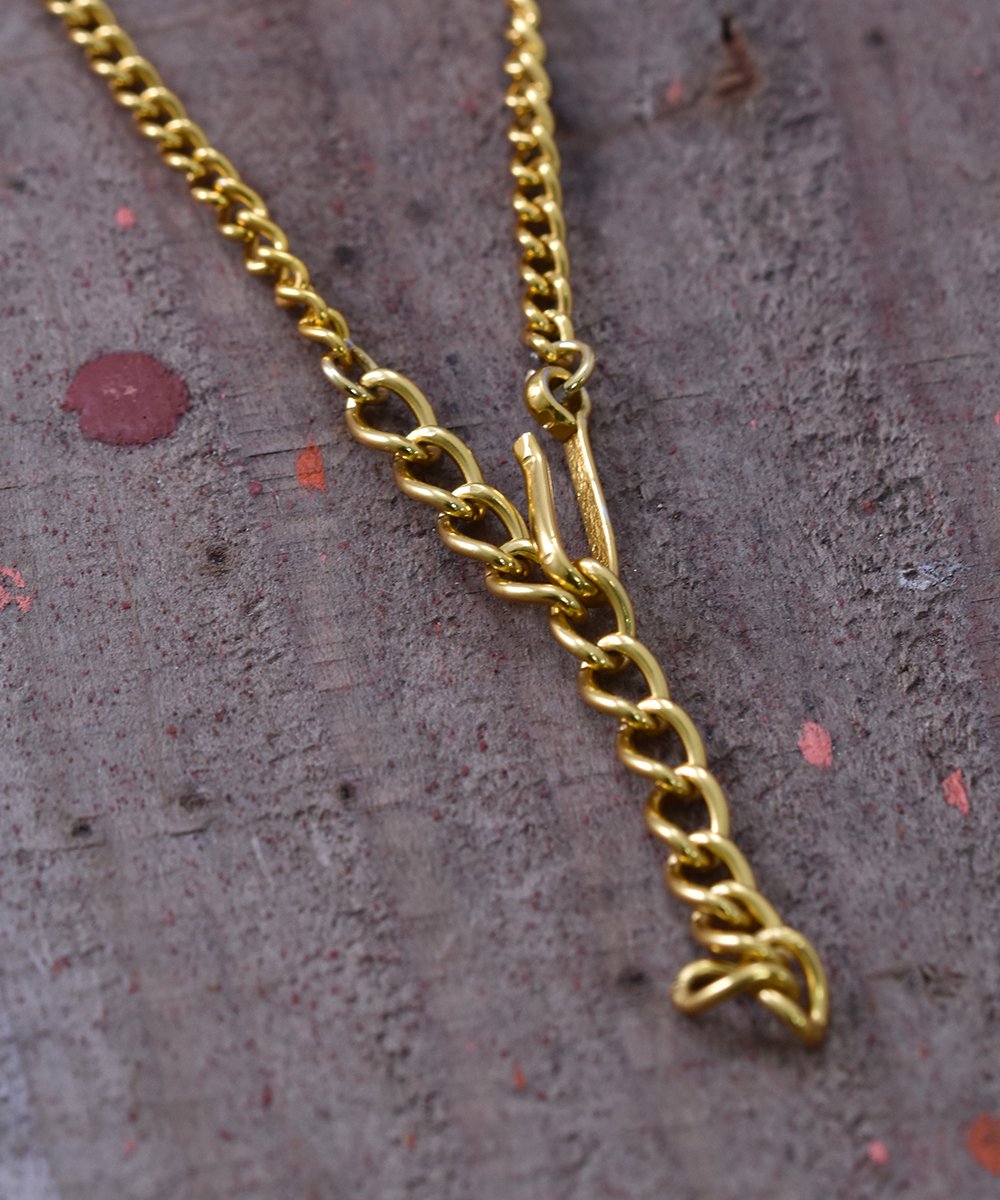 古着の画像Made in Europe Dead Stock Small 3 Boll Design Chain Necklace｜ヨーロッパ製 デッドストック3ボールチェーンネックレス
