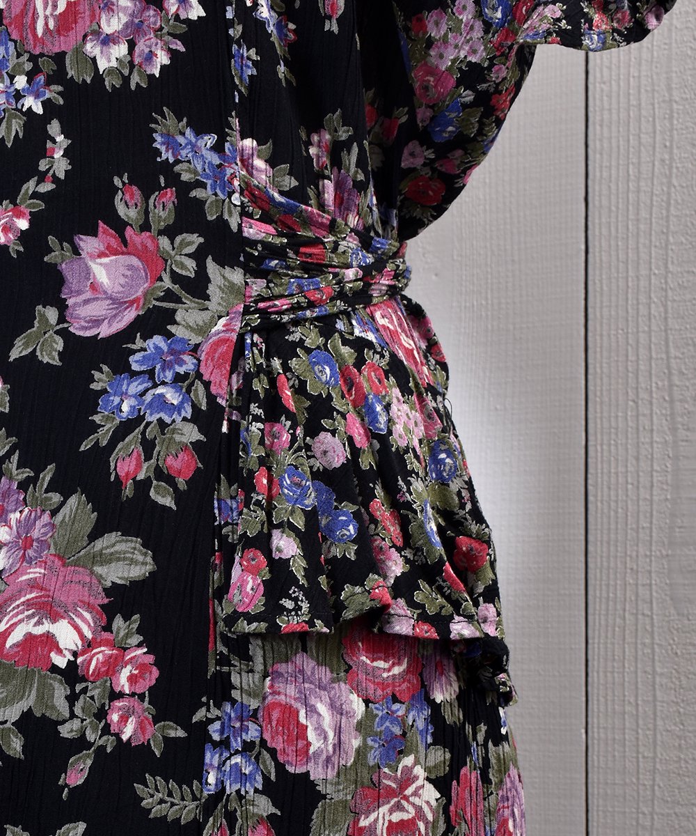 Frill Waist Flower pattern Dress | ե륦ȥǥ  ɥ쥹ͥ