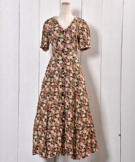 Rose Flower pattern Dress |  ߸졼դ ɥ쥹 Υͥå 岰졼ץե롼 ࡼ