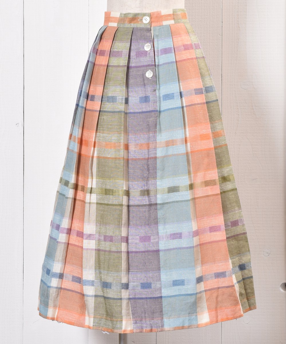 Pastel Pattern Linen Skirt åѥƥ륫顼 ͥ ȥͥ