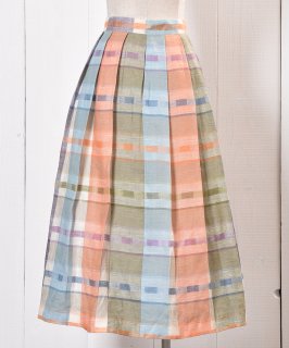Pastel Pattern Linen Skirt åѥƥ륫顼 ͥ  Υͥå 岰졼ץե롼 ࡼ