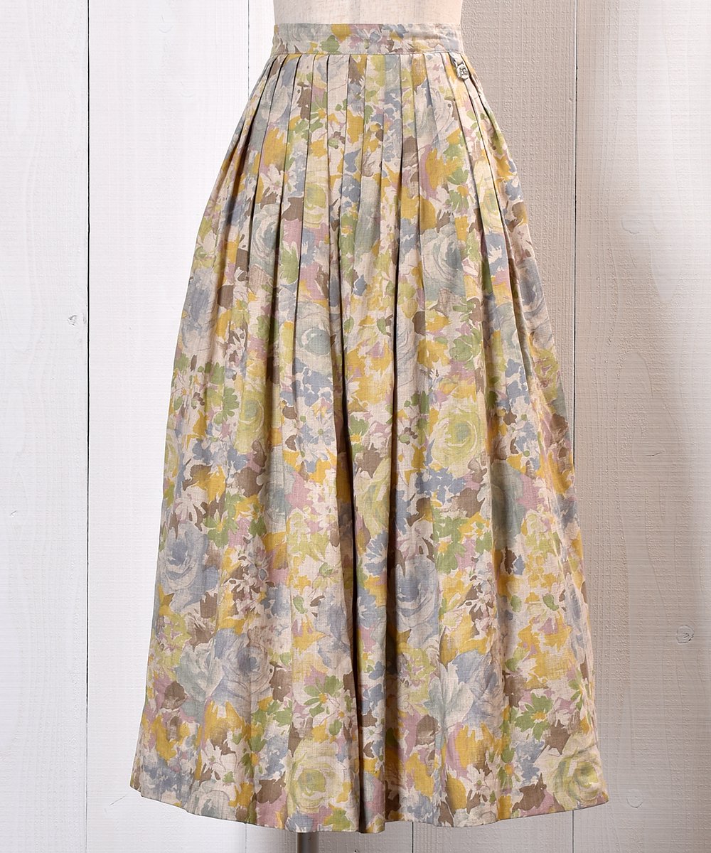  Made in GERMANY Watercolor Flower Pattern Skirt åɥ ̲     ͥå  岰졼ץե롼 ࡼ