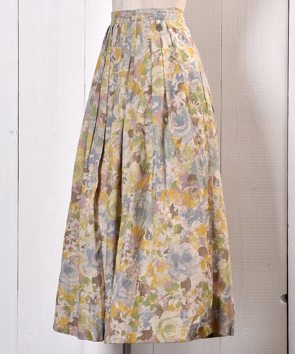 Water color flower skirt
