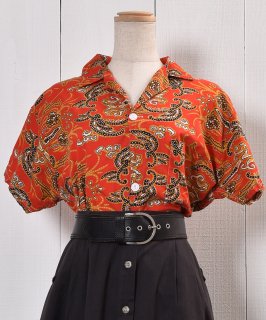  Short Sleeve Cotton Shirt Open Collar Oriental  åꥨ󥿥 åȥ  Ⱦµ  Υͥå 岰졼ץե롼 ࡼ