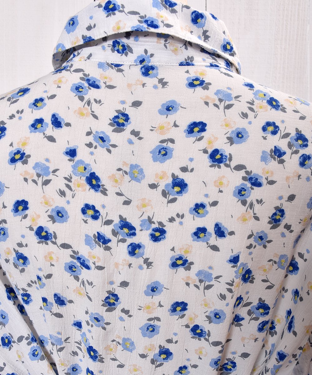 Small Flower Mark Pattern Short Sleeve Shirtþ Ⱦµĥͥ