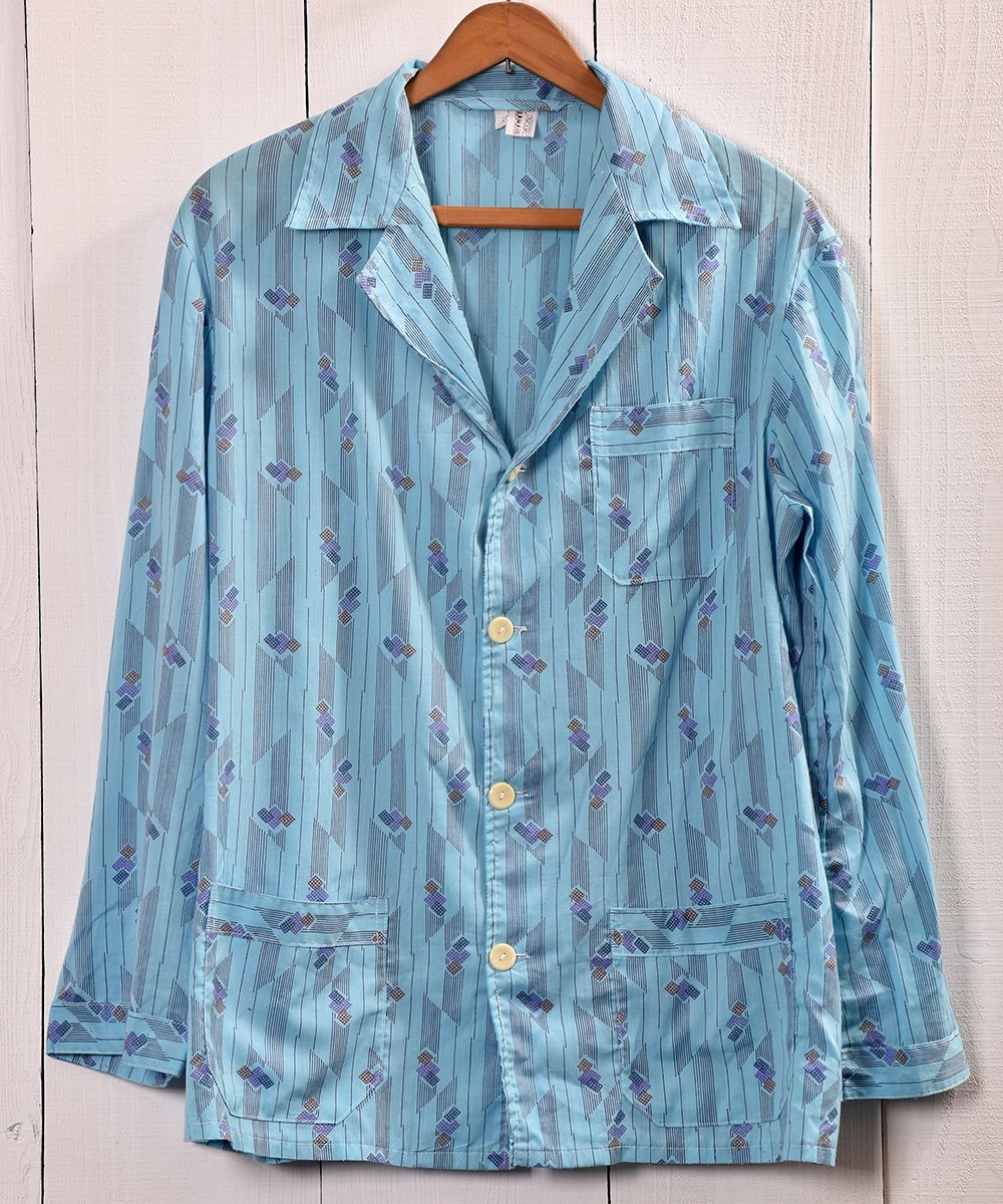  Multi Pattern Pajamas Shirt ѥޥ | å  ͥå  岰졼ץե롼 ࡼ