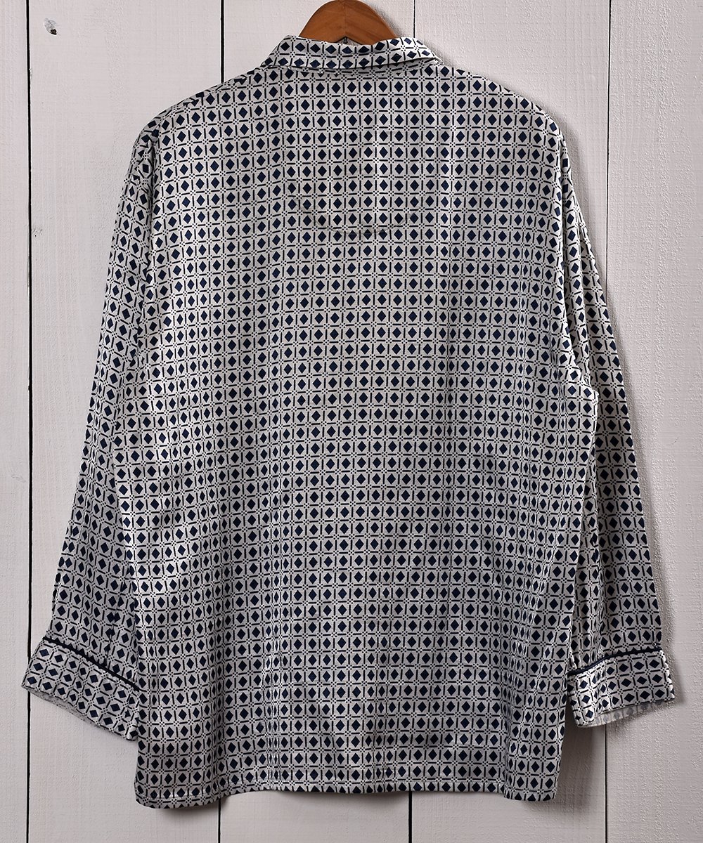 Multi Pattern Pajamas Shirt ѥޥ | ֥롼 | ۥ磻ȷϥͥ
