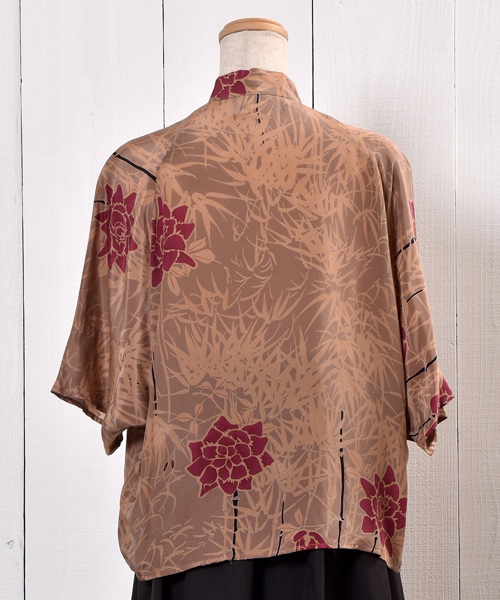 China Mandarin Collar Silk Short Sleeve Shirtå㥤 ޥ󥫥顼 륯Ⱦµĥͥ