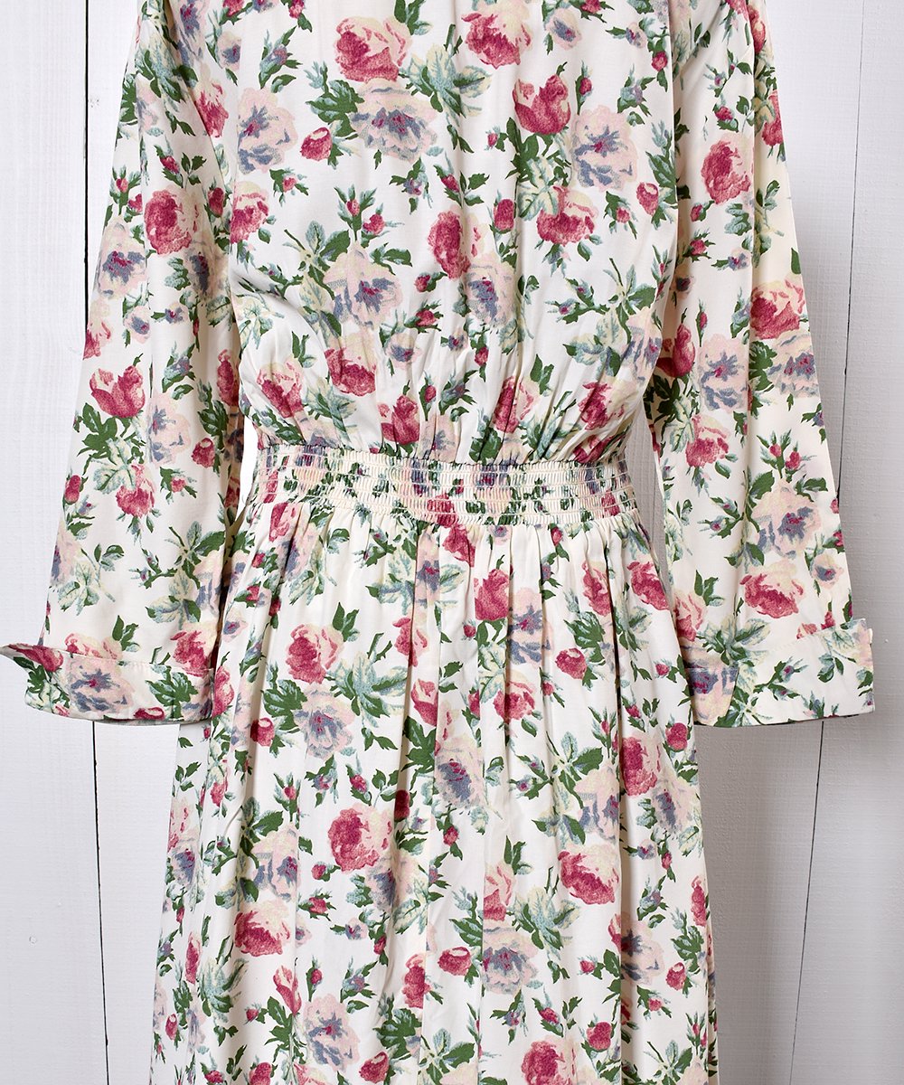 Mede in USA Flower Square Neck One Piece | アメリカ製 花柄 ...