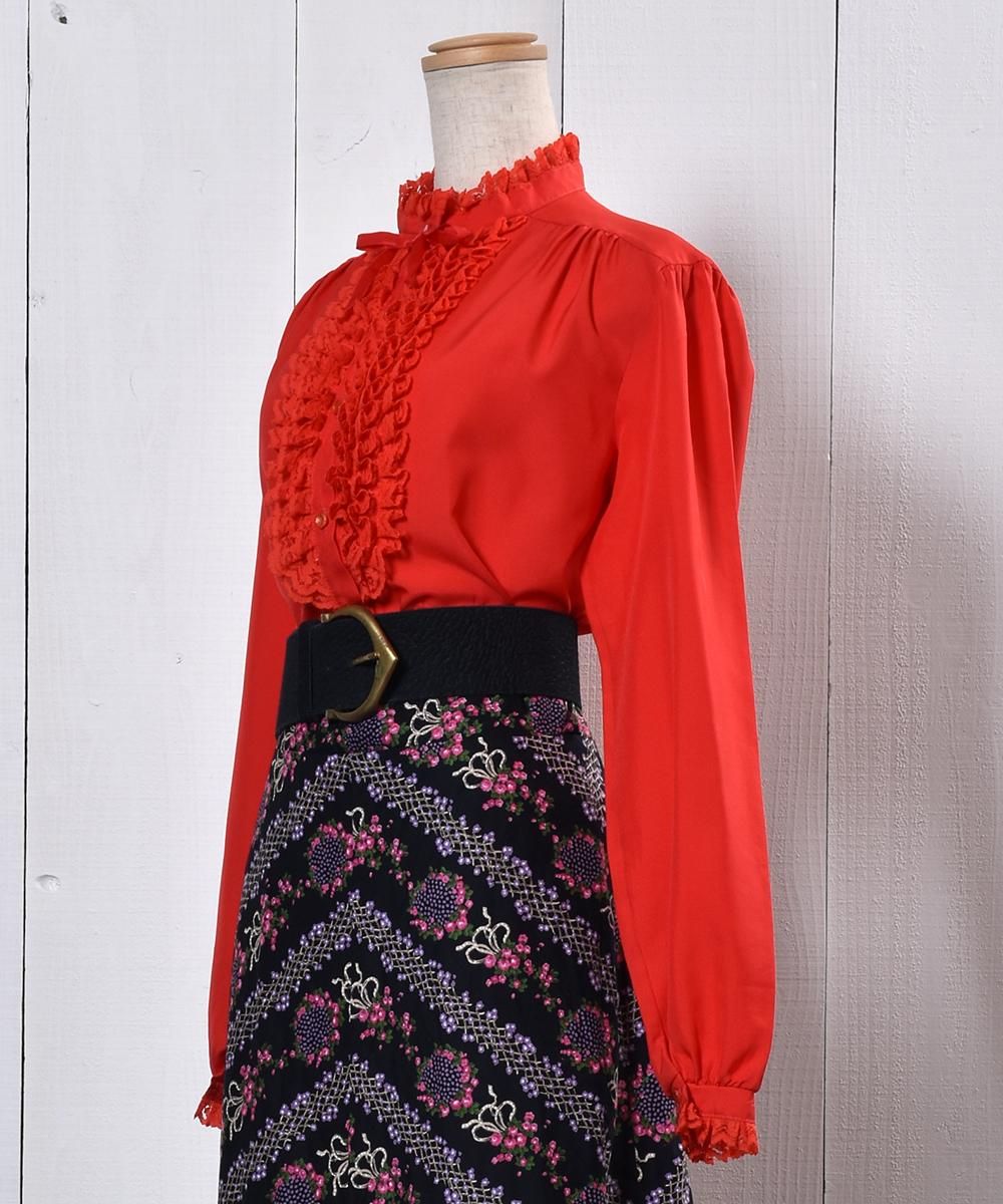 Made in USA Frill Blouse |アメリカ製 フリル ブラウス - 古着の