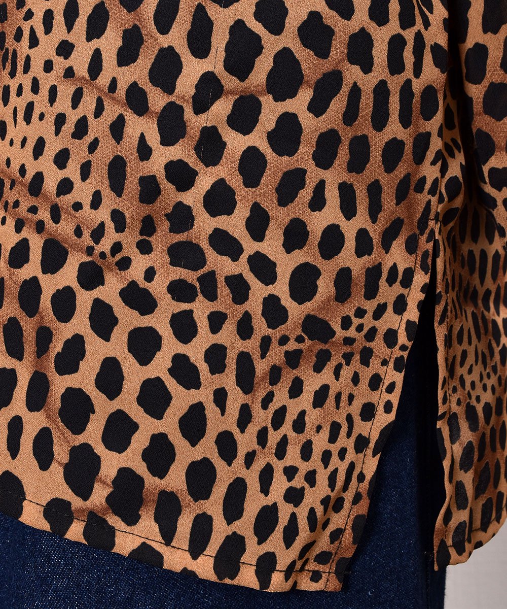 Leopard Big Silhouette Blouse å쥪ѡ ӥå 륨å ֥饦ͥ
